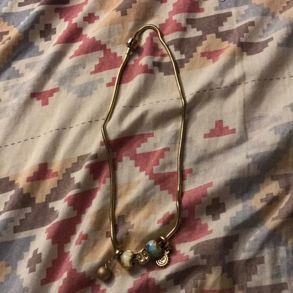 Pandora necklace with charms 🥰❤️